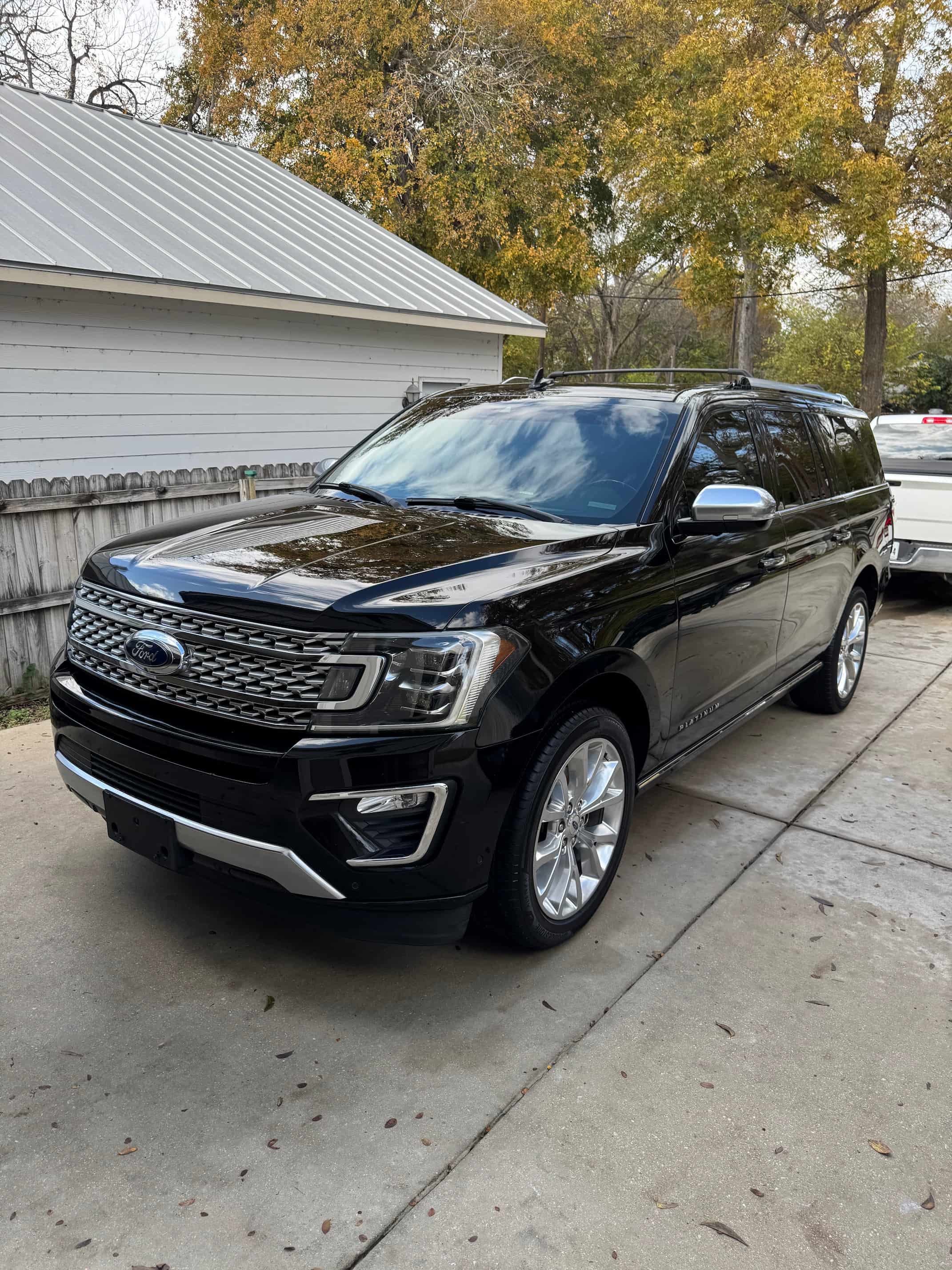 Paint corrected and ceramic coated vehicle